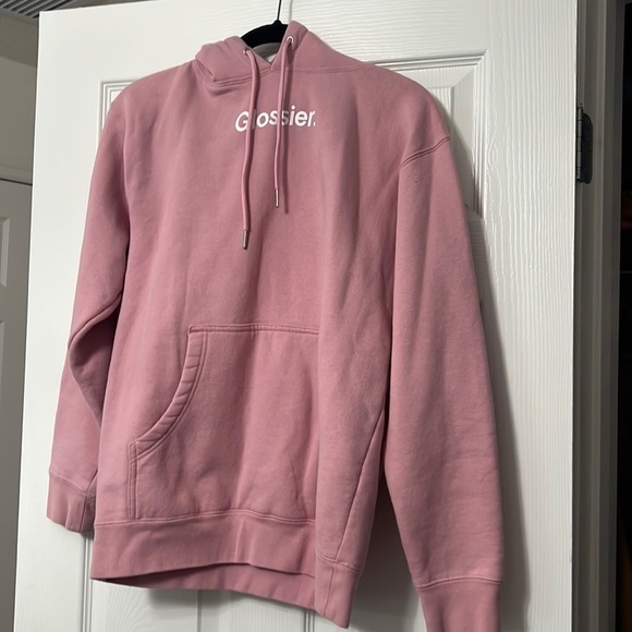 Glossier Tops - Glossier bubblegum hoodie‎ size small